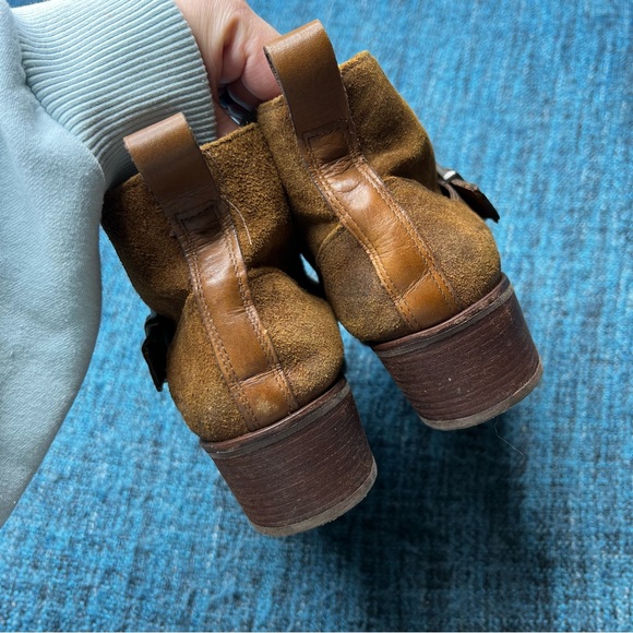 UGG Wright Belted Leather Boots in Brown - Picture 7 of 9